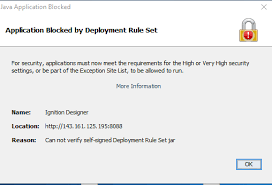 application blocked by deployment rule
