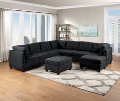 contemporary 9pc large sectional sofa