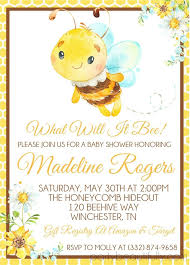  honey bumble bee baby shower invitation. Bumble Bee Baby Shower Invitations Party Beautifully