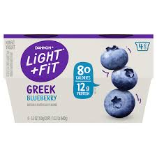 fit fat free blueberry greek yogurt cup