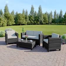 grey rattan garden furniture sets