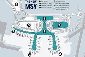 new orleans airport map msy parking