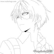 More than 5.000 printable coloring sheets. My Hero Academia Coloring Pages Shoto Todoroki Lineart By Freezescoles Xcolorings Com