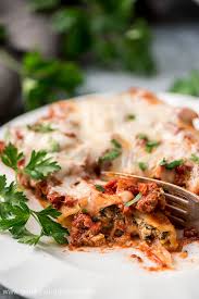 beef spinach and cheese manicotti