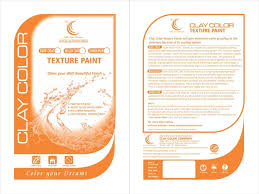 clay color texture paint packaging