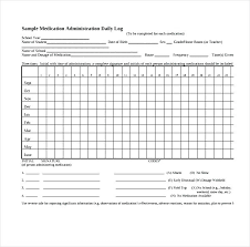 Medication Administration Record Template Download Log Word Updrill Co