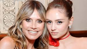 heidi klum and daughter leni twin in