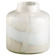 Melissa Modern Classic White Glass Vase