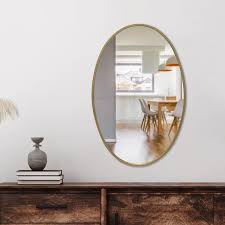Harlow Gold Oval Wall Mirror S45408