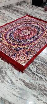 red designer velvet carpet for home