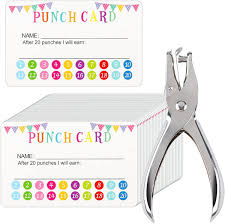 225 pcs reward punch cards behavior