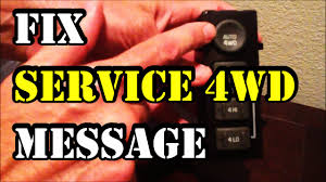 How To Fix Service 4wd Message On 1999 2002 Gmc Truck Suv