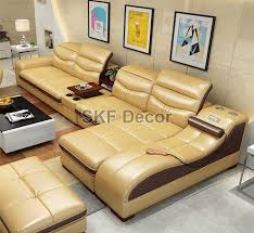 l shaped cly sofa set for living
