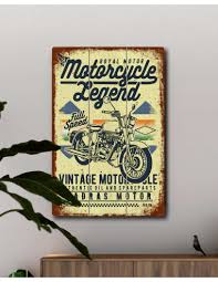 Vinoxo Vintage Motor Bike Wall Art