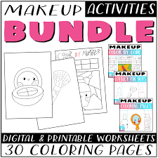 makeup activity bundle makeup coloring