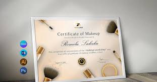 word makeup course certificate template