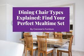 dining chair types explained
