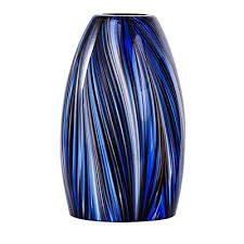 Karyfine Oval Glass Lamp Shade Only Art
