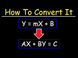 Convert From Slope Intercept Form