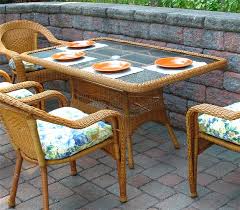 Resin Wicker Dining Table Only 60 X 36
