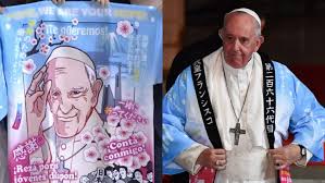 Pope francis was there to talk nuclear proliferation, but all he got was this sweet anime coat. The Pope Just Rocked An Adorb Self Portrait Anime Coat In Japan We The Pvblic
