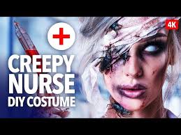 creepy nurse halloween makeup tutorial