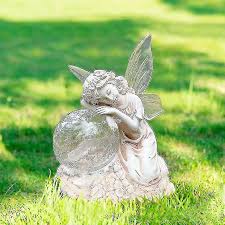 Solar Fairy Angel Garden Resin Ornament