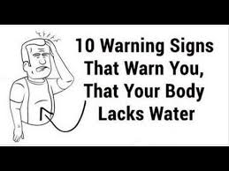 10 Warning Signs That Your Body Is Lacking Water Water Or