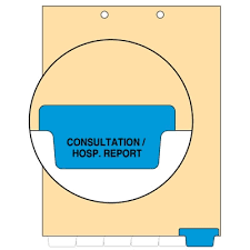 Medical Chart Divider Bottom Tab Position 6 Blue Consultation Hospital Reports 100 Box