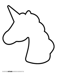 unicorn template superstar worksheets