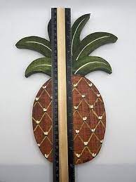 Hand Painted Wooden Pineapple Wall