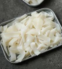 homemade fresh flat rice noodles the