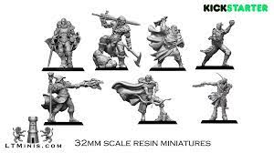 Our warriors are perfect for collectors and gamers alike! Lion Tower Miniatures 32mm Resin Fantasy Adventurers By Dan Kelly Bard And Other Images Kickstarter