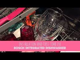 In this video i show the bosch smv46kx01e integrated dishwasher and some of the features and benefits that it offers for a great. Installing And First Time Use Of Bosch Integrated Dishwasher Youtube