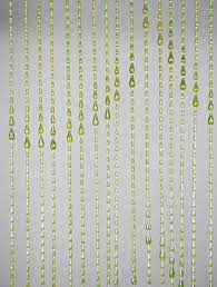 green teardrop beaded curtain west