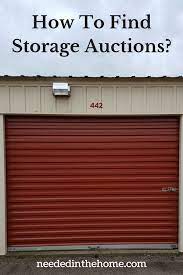 how do you find storage auctions