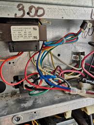 Some ac systems will have a blue wire with a pink stripe in place of the yellow or y wire. Wifi Thermostat No C Wire On Hvac Unit No Control Board Condo Home Improvement Stack Exchange