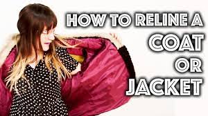 how to reline a coat or jacket sew