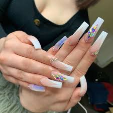 Another cute long acrylic nails can be achieved by painting your square coffin nails with a bright orange color. 55 Long Acrylic Nail Ideas To Express Your Personality