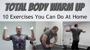 total body warm up 10 exercises to do