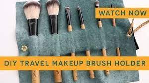 how to diy makeup brush travel case