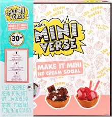 mini food ice cream social playset