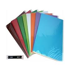 carpeta plastica con acoclip color surtido