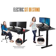 With the ergonomically designed raised desk you can work standing or sitting, in the correct position, anytime, anywhere. Customizable 60 Electric Standing Desk Tranzendesk By Stand Steady