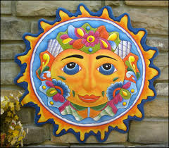 Handcrafted Metal Sun Wall Hanging
