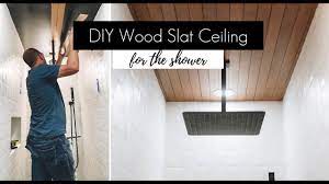 diy wood slat ceiling how to plank a