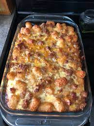 tater tot sausage breakfast cerole
