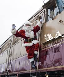 santa on napa valley s santa train