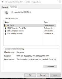 Hp laserjet pro m12a windows 10 64 bit no viruses ether. Laserjet Pro M12a Problem Hp Support Community 7891020