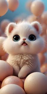 Best Cute Cat 3d Puffy Phone Wallpaper